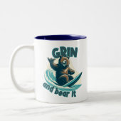 Tasse 2 Couleurs Sourire et faire avec (Gauche)