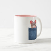 Tasse 2 Couleurs Souris dans la poche (Devant droit)