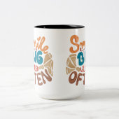 Tasse 2 Couleurs Souris Grosse Rire Souvent (Centre)