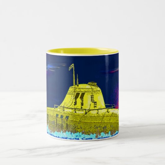 Tasse 2 Couleurs Sous-marin jaune (Centre)