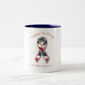 Tasse 2 Couleurs Soutenez Nos Troupes Musique (Centre)