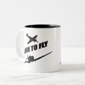 Tasse 2 Couleurs Soutenu pour voler (Devant gauche)