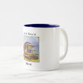 Tasse 2 Couleurs South Beach Miami Floride Lifeguard Tower (Devant droit)