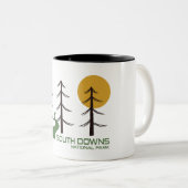 Tasse 2 Couleurs South Downs National Park Trail (Devant droit)