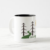 Tasse 2 Couleurs South Downs National Park Trail (Devant gauche)