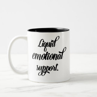 Tasse 2 Couleurs  Soutien Émotionnel Liquide Drôle Moderne 
