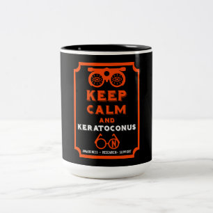 Tasse 2 Couleurs Soutien Et Sensibilisation À Keratoconus
