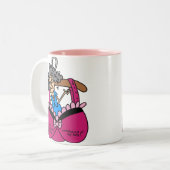 Tasse 2 Couleurs Soutiens-gorge et humour de rides (Devant gauche)