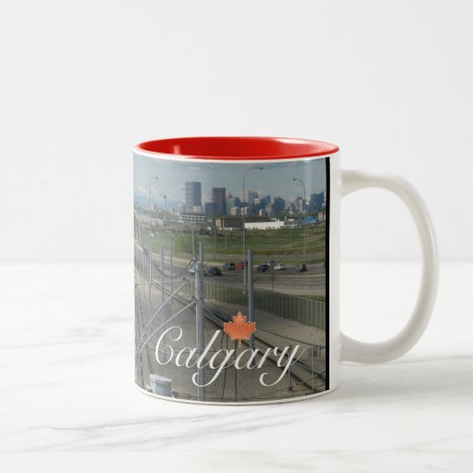 Tasse 2 Couleurs Souvenir de Calgary Canada (Droit)