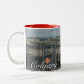 Tasse 2 Couleurs Souvenir de Calgary Canada (Gauche)