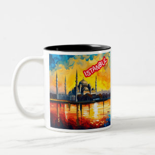 Tasse 2 Couleurs Souvenir Istanbul Turquie