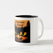 Tasse 2 Couleurs Souvenirs du camping en attente (Devant droit)