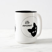 Tasse 2 Couleurs Soyez curieux (Devant droit)