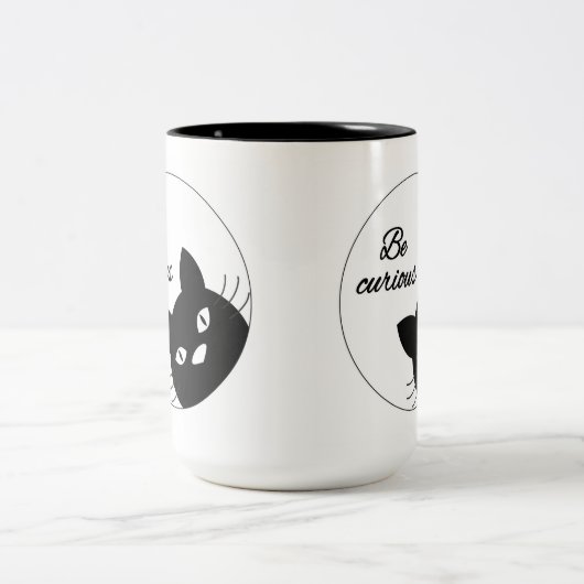 Tasse 2 Couleurs Soyez curieux (Centre)