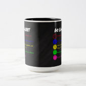 Tasse 2 Couleurs Soyez intelligent (Centre)