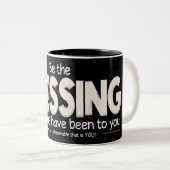Tasse 2 Couleurs Soyez la Bénédiction (Devant droit)