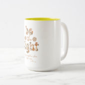 Tasse 2 Couleurs Soyez la Lumière avec la Bible Verse (Devant droit)