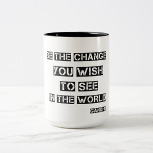 Tasse 2 Couleurs Soyez le changement