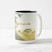 Tasse 2 Couleurs "Soyez le changement : inspirer la transformation" (Devant droit)