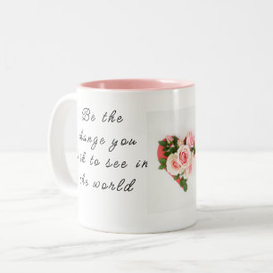 Tasse 2 Couleurs Soyez le changement que vous souhaitez voir Citati