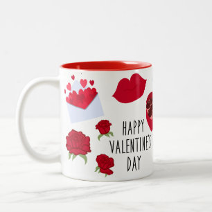 Tasse 2 Couleurs Soyez le mien heureux Valentine