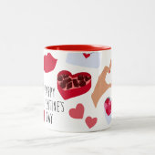 Tasse 2 Couleurs Soyez le mien heureux Valentine (Centre)