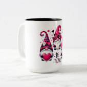 Tasse 2 Couleurs Soyez le mien Valentine Gnomes (Devant gauche)