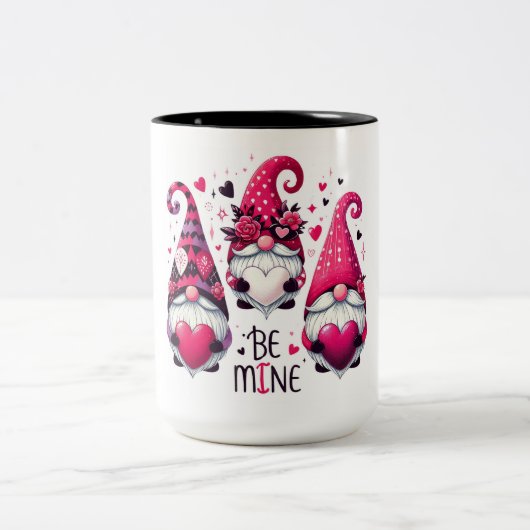 Tasse 2 Couleurs Soyez le mien Valentine Gnomes (Centre)