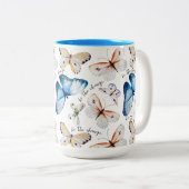 Tasse 2 Couleurs Soyez le papillon Change (Devant droit)