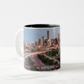 Tasse 2 Couleurs Soyez quelqu'un à Houston, Texas (Devant gauche)