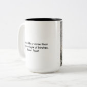 Tasse 2 Couleurs Soyez un partouzeur des bouleaux (Devant gauche)