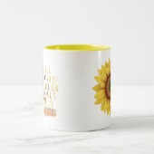 Tasse 2 Couleurs Soyez une citation de tournesol (Centre)