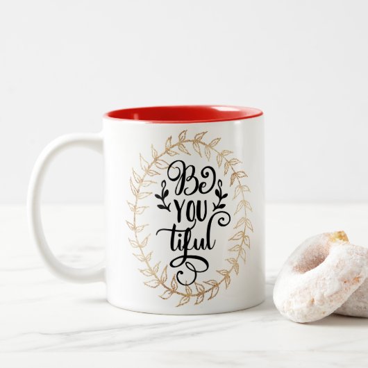 Tasse 2 Couleurs Soyez-vous timides (Avec donut)