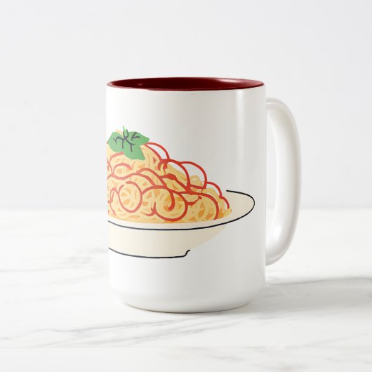 Tasse 2 Couleurs Spaghetti (Devant droit)