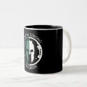 Tasse 2 Couleurs Spartan Strong Devenez écolo guerrier spartiate (Devant droit)