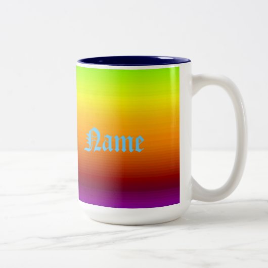 Tasse 2 Couleurs Spectre des couleurs horizontales -3 (Droit)