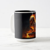 Tasse 2 Couleurs Sphinx d'incendie élémentaire (Devant gauche)