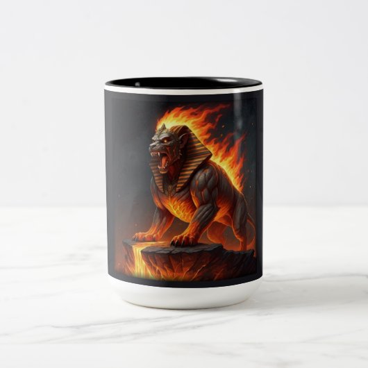 Tasse 2 Couleurs Sphinx d'incendie élémentaire (Centre)