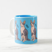 Tasse 2 Couleurs Sphynx cat (Devant gauche)