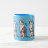 Tasse 2 Couleurs Sphynx cat (Centre)