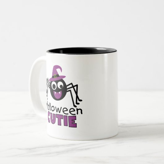 Tasse 2 Couleurs Spider Halloween Cutie (Devant gauche)