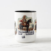 Tasse 2 Couleurs Spinone Italien loyal (Centre)