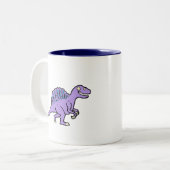 Tasse 2 Couleurs Spinosaurus pourpre (Devant gauche)