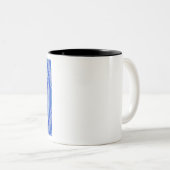 Tasse 2 Couleurs Spiral bleu et bleu clair (Devant droit)