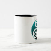Tasse 2 Couleurs Spirale de Celtic de Triskele (Centre)