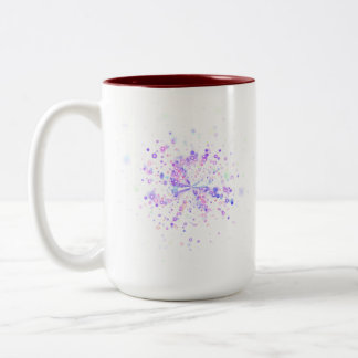 Tasse 2 Couleurs Splash Néon Abstrait Coloré