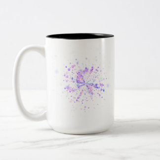 Tasse 2 Couleurs Splash Néon Abstrait Coloré