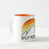 Tasse 2 Couleurs Split Mountain California Retro (Devant gauche)