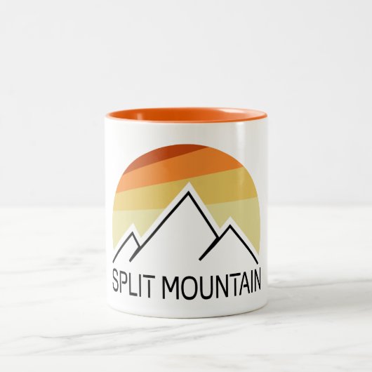 Tasse 2 Couleurs Split Mountain California Retro (Centre)