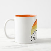 Tasse 2 Couleurs Split Mountain California Retro (Gauche)